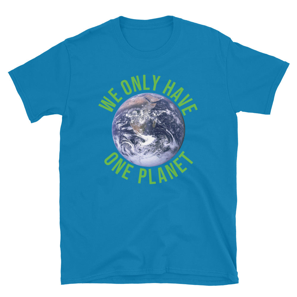 We Only Have One Planet TShirt - Sapphire Color - https://ascensionemporium.net